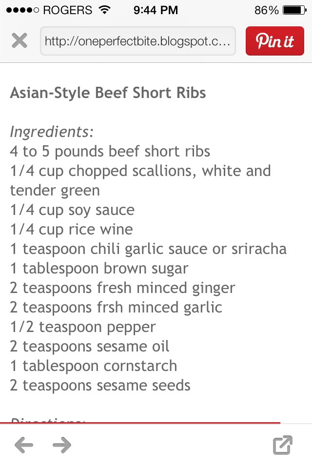 Crock Pot Asian-Style Beef Short Ribs
