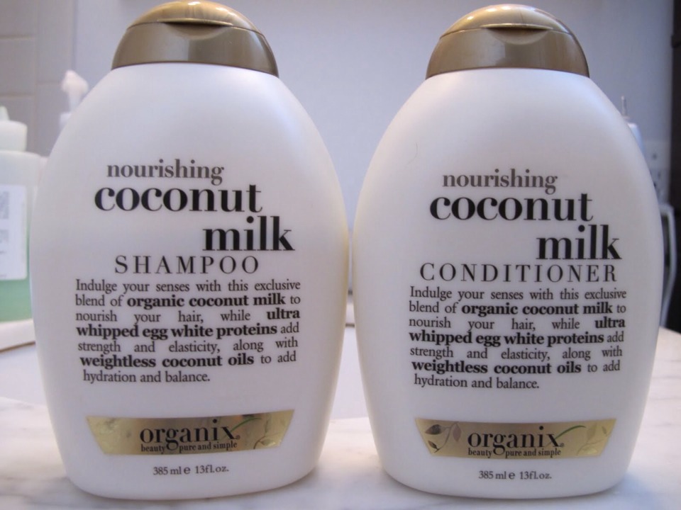 Use your own personal shampoo and conditioner it really does not matter but i personally suggest coconut oil ones like the one of the picture .