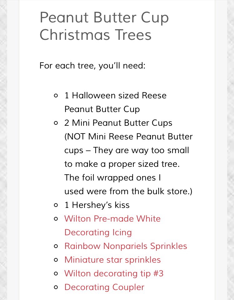 Peanut Butter cup Christmas Trees ❤️🌲