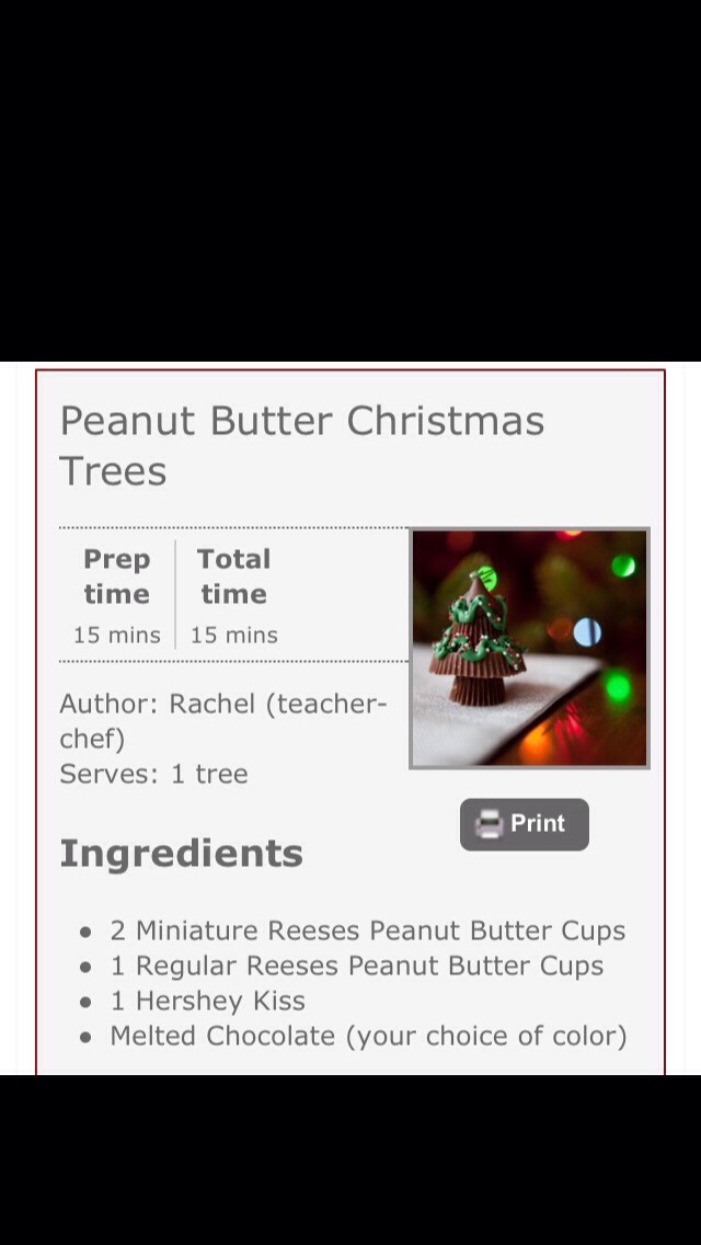 Cute Chocolate Christmas Tree Treat Idea!