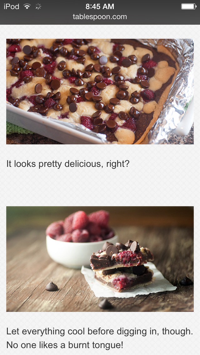 Easy To Make Dark Chocolate Raspberry Pie Bars!!! Sounds Yummy(: