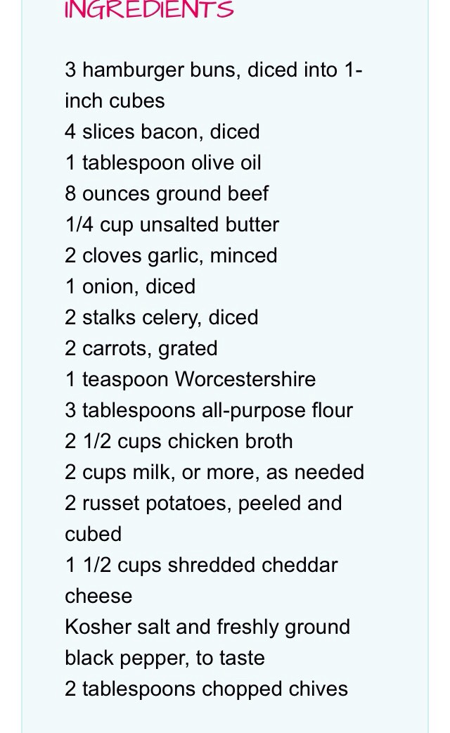 Creamy Bacon Cheeseburger Soup