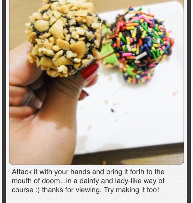 How To Make Mini Chocolate Dipped Apple Pops