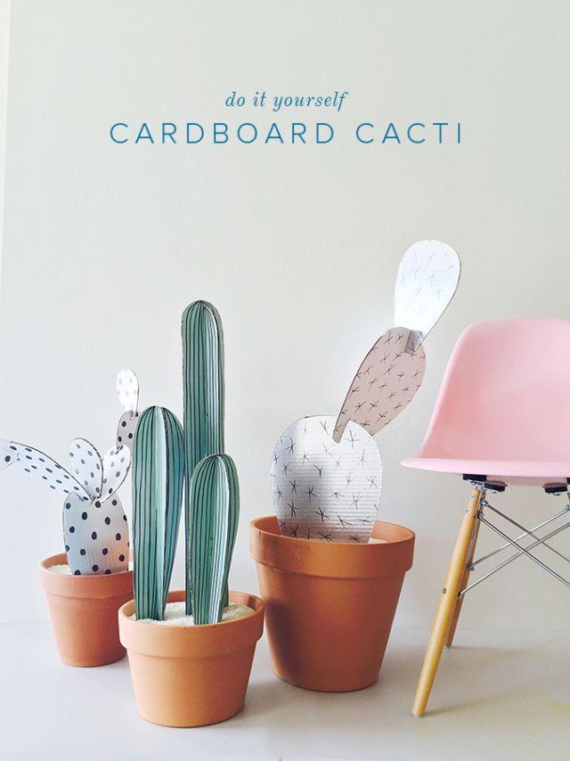 DIY cardboard cacti plants! These are so cute for room deco, or just to give to a friend as a sweet gift. Learn how to make this here:

http://thehousethatlarsbuilt.com/2015/06/diy-cardboard-cacti.html/#comments