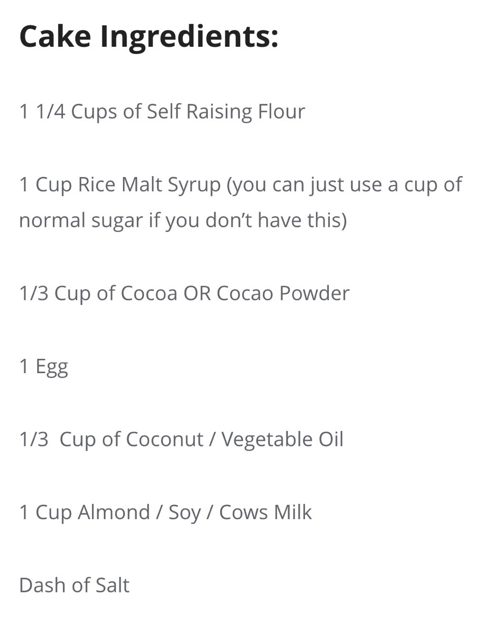 School Mums Quick And Healthyish Chocolate Cake Recipe. π