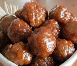 Glazed  chicken poppers 