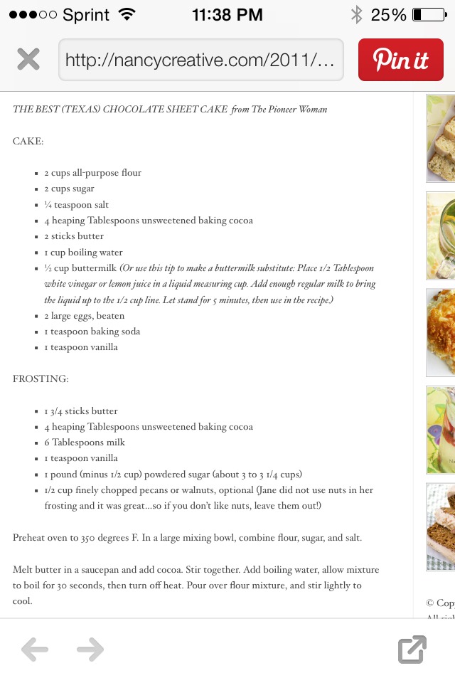 Famous Texas Chocolate Sheet Cake. Pioneer Women Recipe 😍 Yummy! 