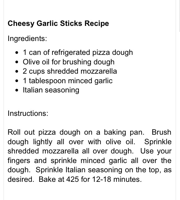 💥💢Cheesy Garlic Sticks💢✨