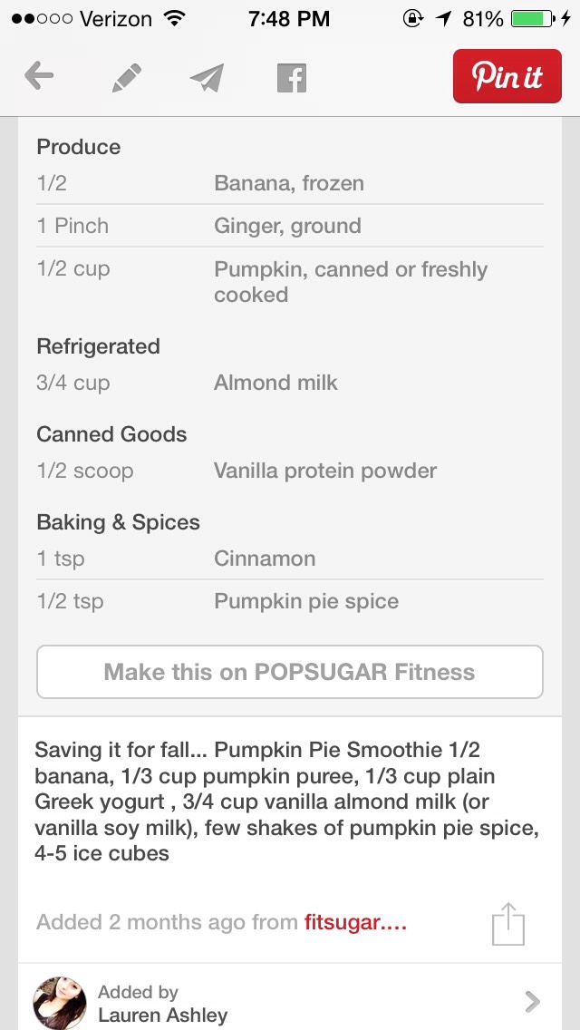 Pumpkin Spice Smoothie🎃