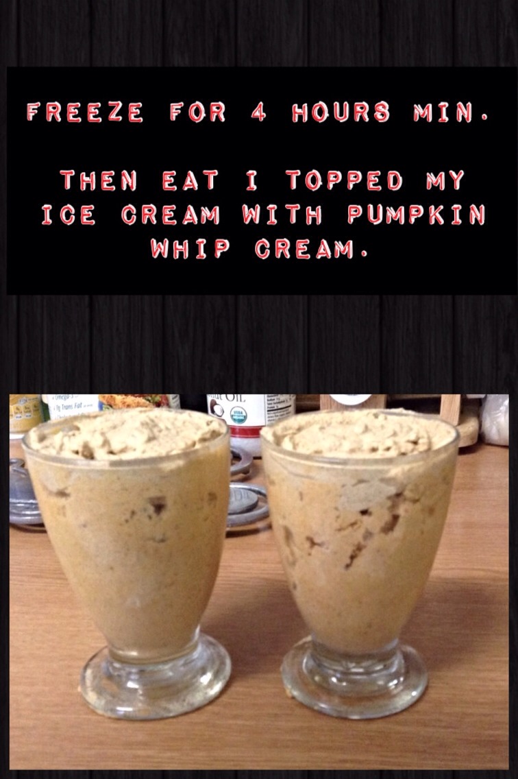Homemade Pumpkin Ice Cream Without Ice Cream Maker