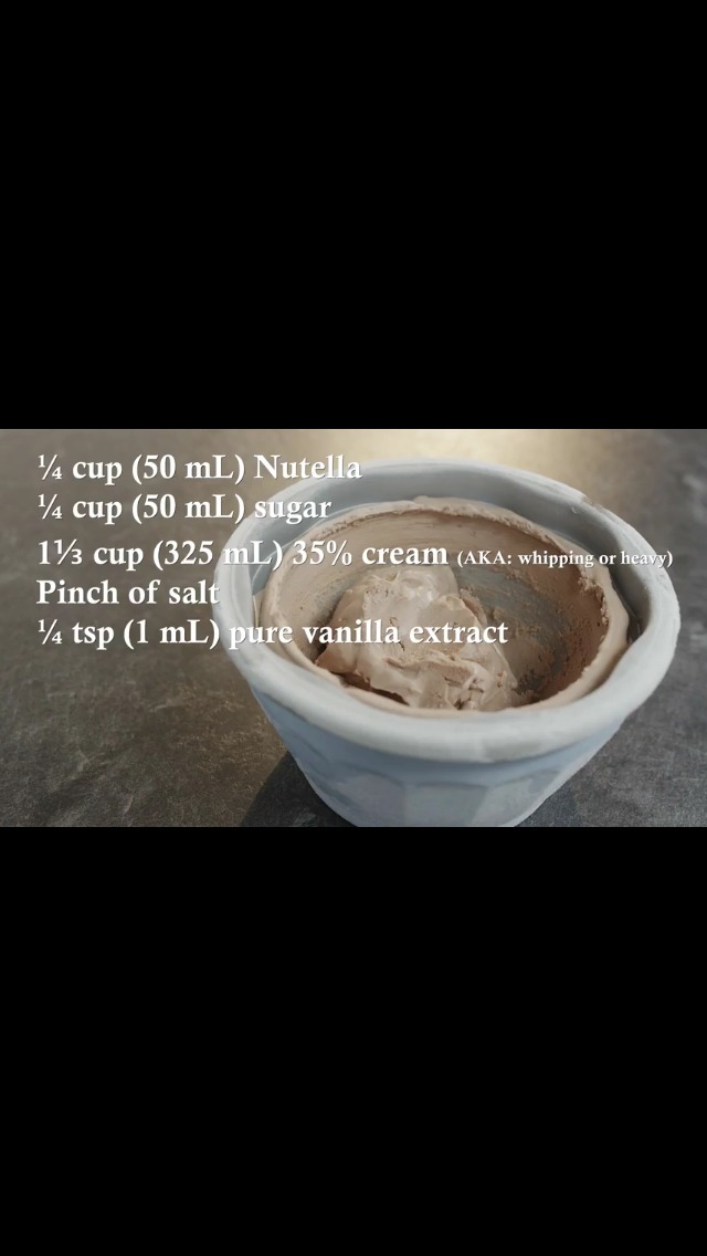 DIY "Nutella Ice Cream" For Beginners