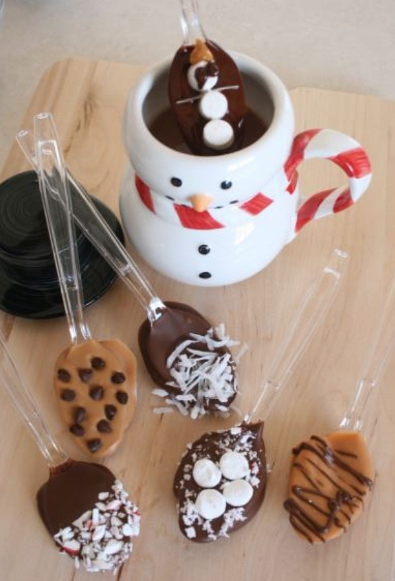 Snowmen Hot Chocolate Dipping Spoons