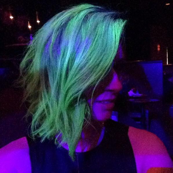Glow-In-The-Dark Hair/ Blacklight Hair Trend