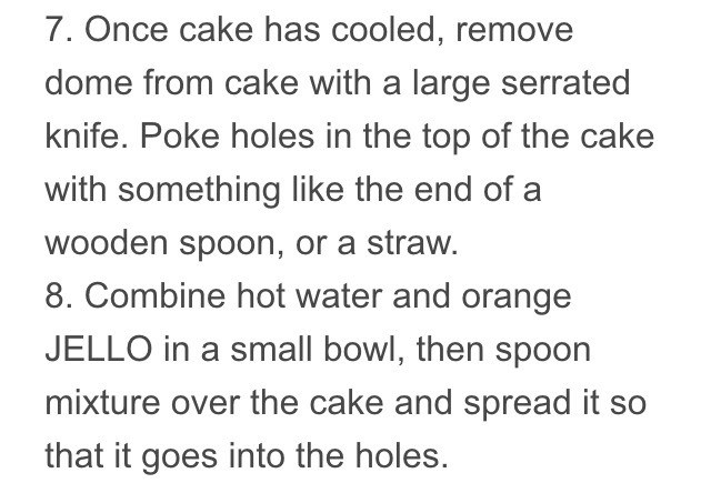 ORANGE CREAMSICLE ICE CREAM CAKE