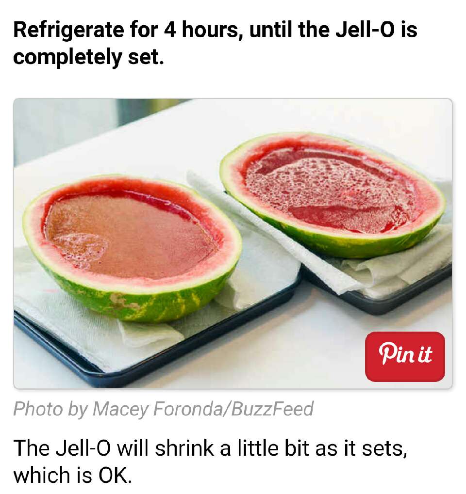 XXL Watermelon Jello Shots!