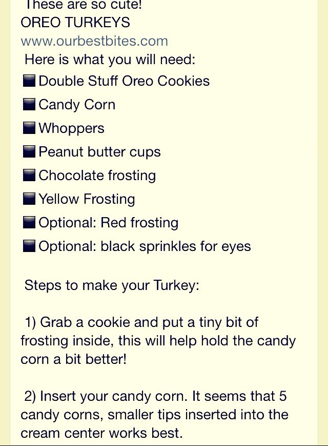 Thanksgiving Oreo & Candy Corn Turkeys  