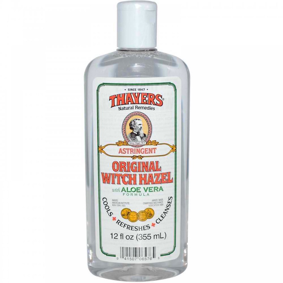 Witch Hazel:
Helps treat my pimples over night, wake up with clear skin!