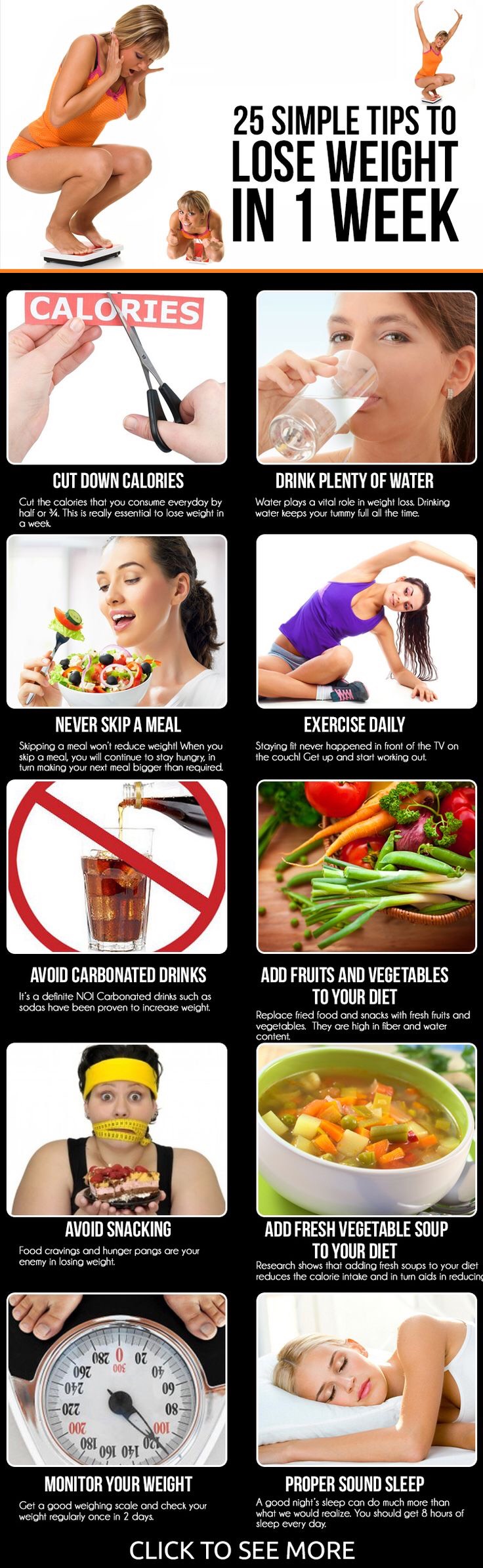 Simple Tips To Lose Weight In 1 Week