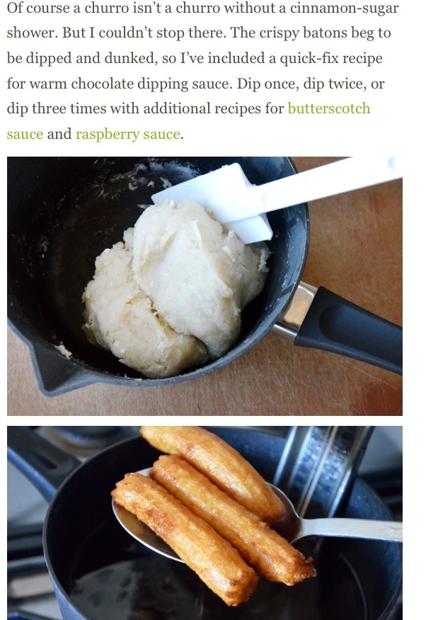 Easy Homemade Churros with Chocolate Sauce😉👌 #tipit