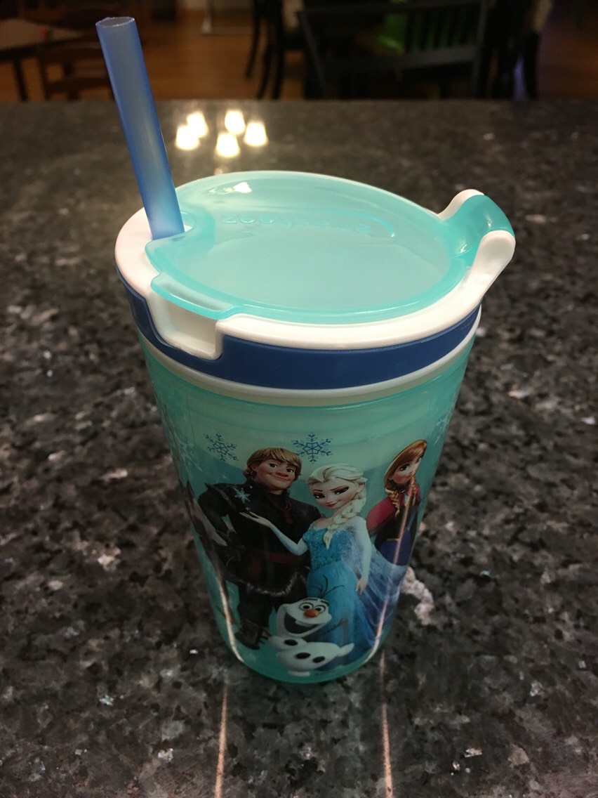 This snack & drink container is just convenient. Use it for travel or for just watching a movie.
My husband got this at The As Seen On TV store at our local mall.