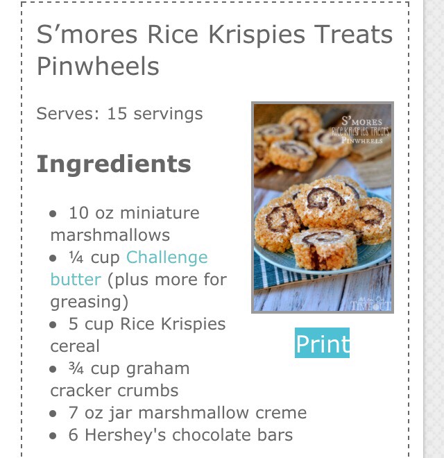 Smores Rice Krispies Treats Pinwheels 😍❤️