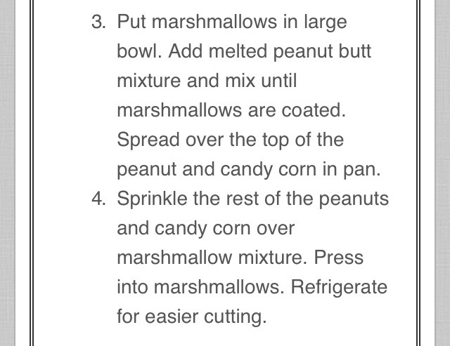 Candy Corn Mallow Peanut Bars