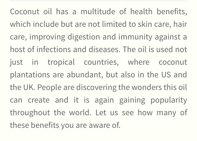 ✨All About Coconut Oil✨
