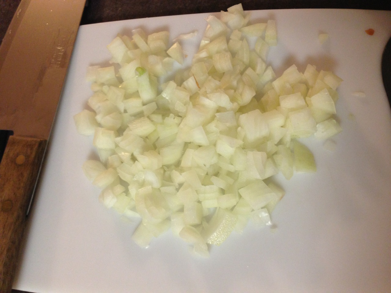 First cut onions