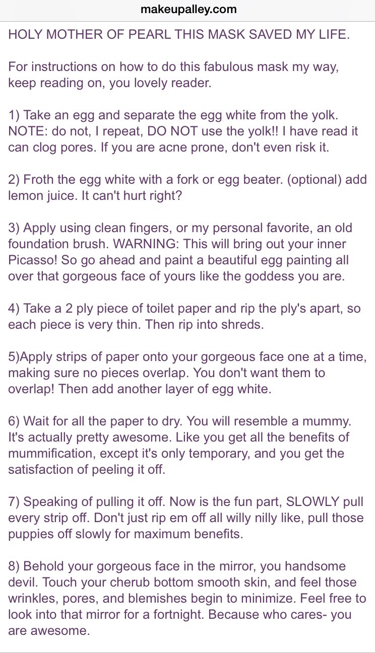 DIY Peel Off Mask - AMAZING for Blackheads, Acne And Large Pores!