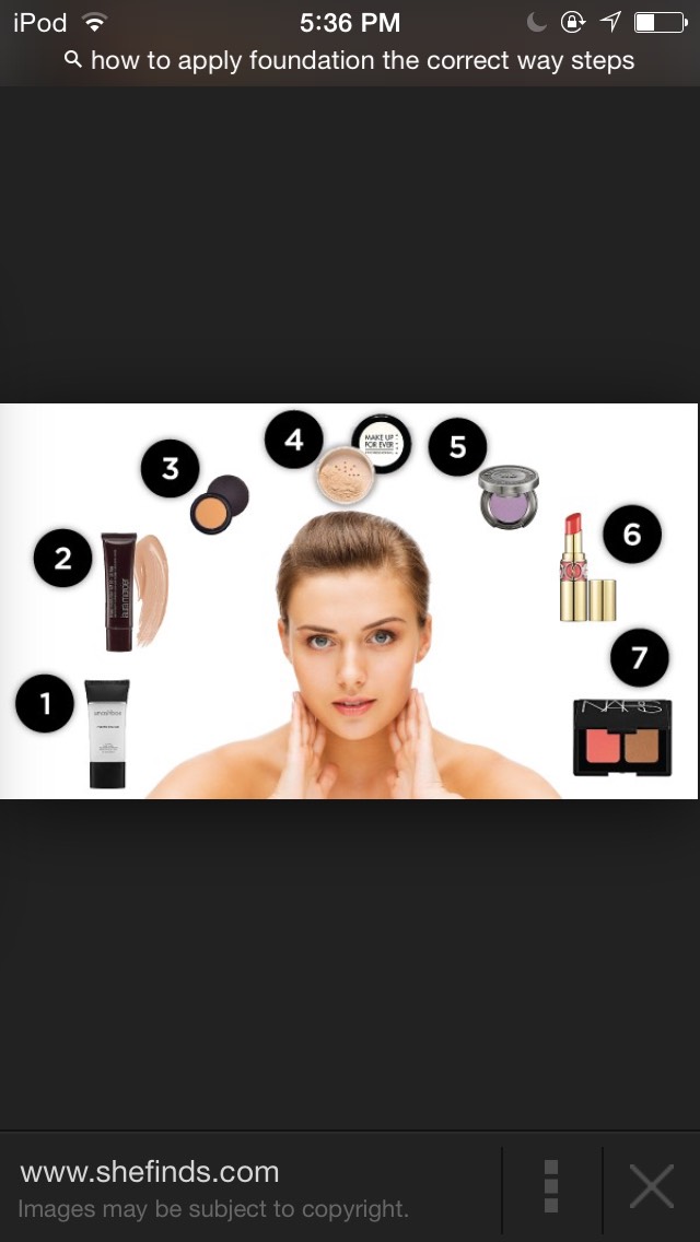 For an amazing every day look follow this chart. It tells you how and what to do first for a style you can do everyday that will make u look amazing 