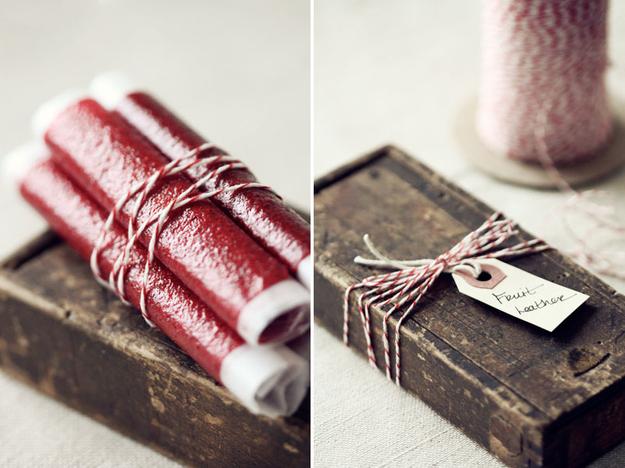 Fruit Leathers in a Rustic Wooden Box