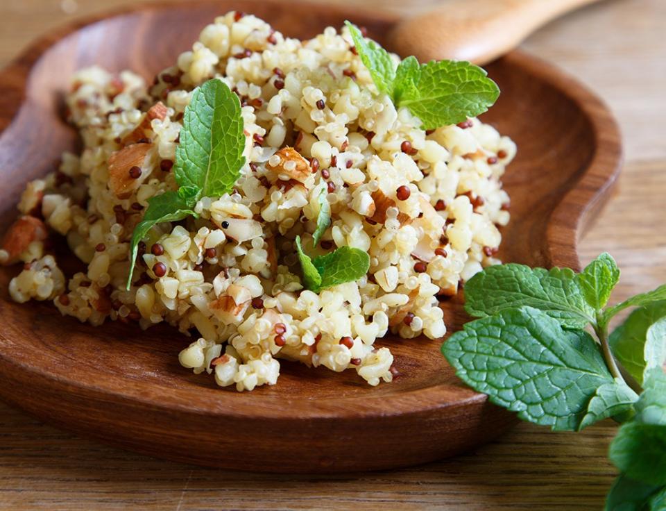 Healthy Habit #7: Be Unrefined participants who ate three or more servings of whole grains per day (oats, quinoa, brown rice, wheat) had 10% less belly fat than people who ate the same amount of calories from refined carbs (white stuff: bread, rice, pasta). 