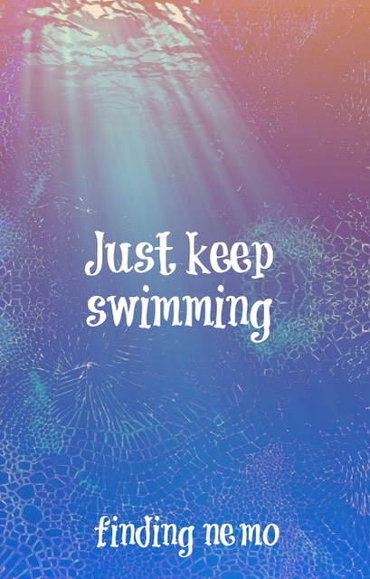 "A little fishy told me to just keep swimming 😍💕👌" 