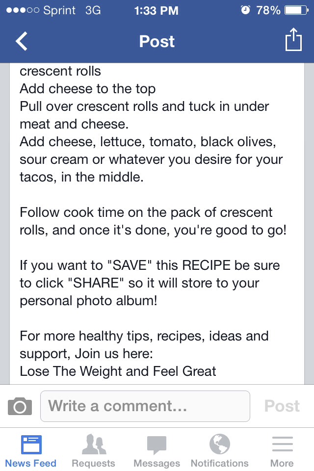 Crescent Taco Bake