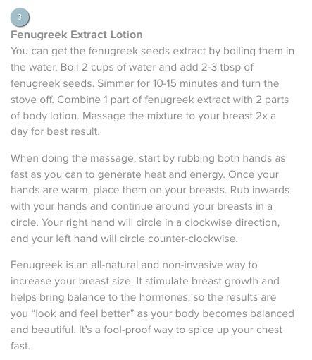 Natural Home Remedies For Breast Enlargement