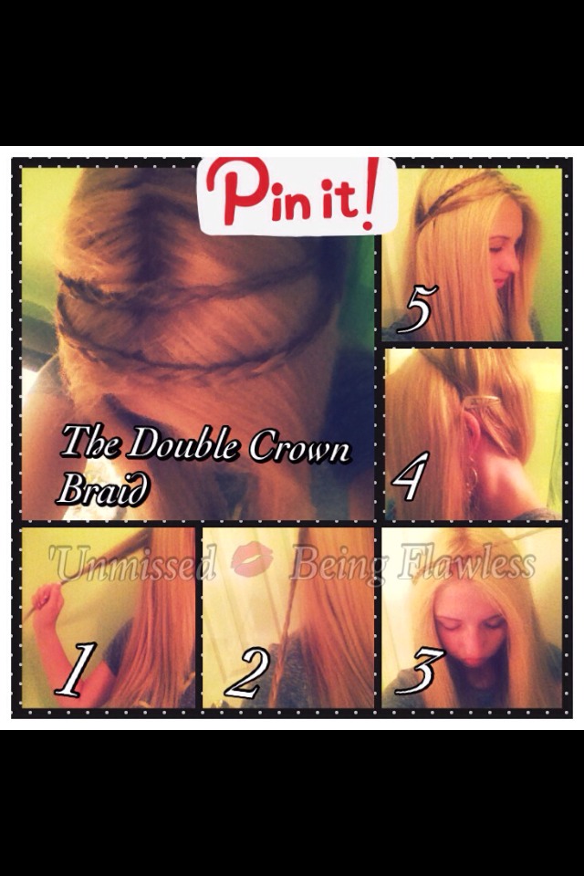 💕The double crown braid!💕 
If you want to know how to make a basic crown braid, just look up "Chic Crown Braid" Here on Trusper!