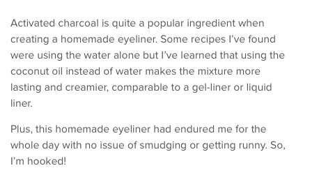 Homemade Natural Eyeliner