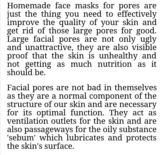 Vanish Your Large Pores With Small Effective 2-Ingredient Mask