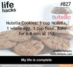 Nutella cookies! easy and simple