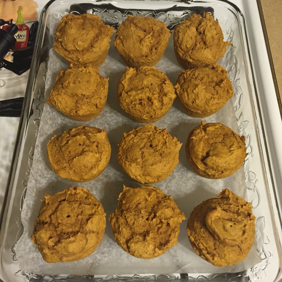 2 Ingredient Pumpkin Muffins
