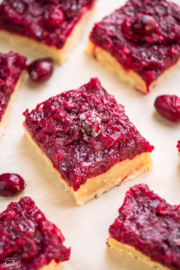 Leftover Cranberry Sauce? Make Cranberry Shortbread Bars