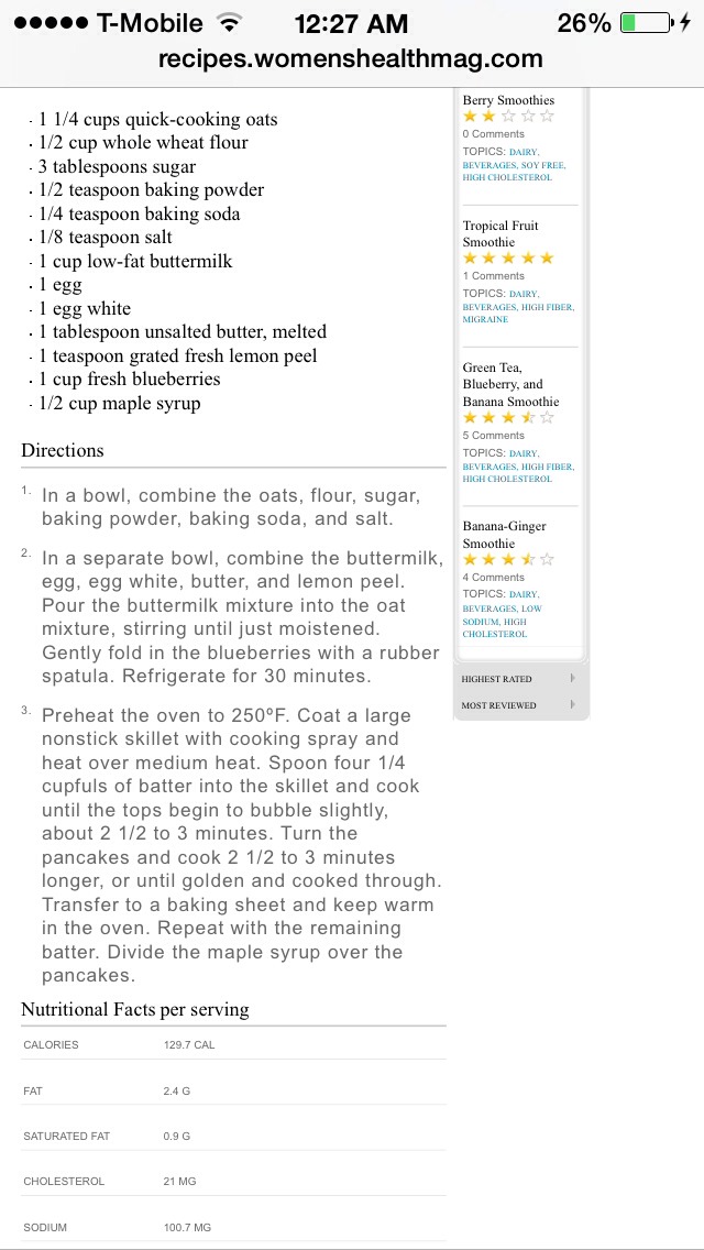 Healthy pancakes ๐