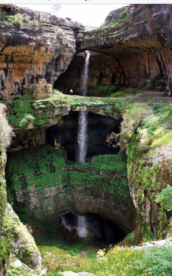 Baatara Gorge Waterfall Tannourine, Lebanon 