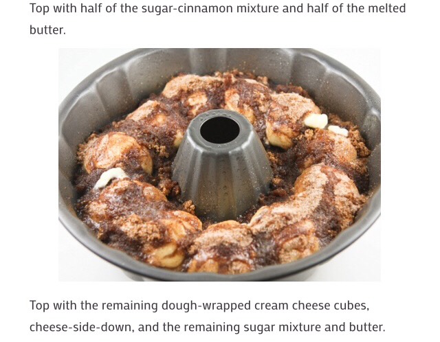 Cream Cheese Stuffed Monkey Bread YUM!