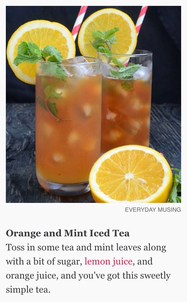 5 Healthy And Refreshing Iced Tea Recipes #summervibes