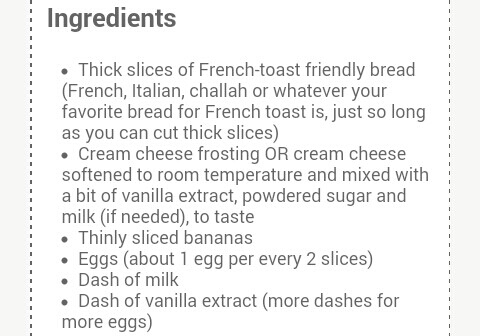 Cream Cheese and Banana Stuffed French Toast #SummerVibes