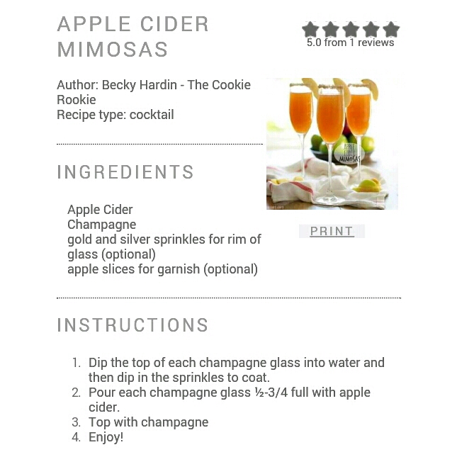 Apple Cider Mimosas