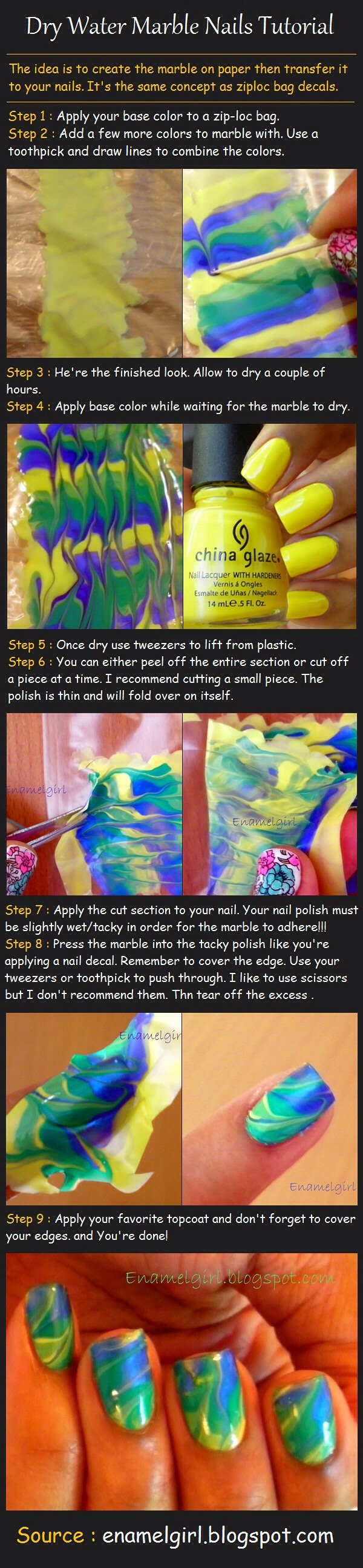 Cutest Marbling Nail Tutorial πππ―