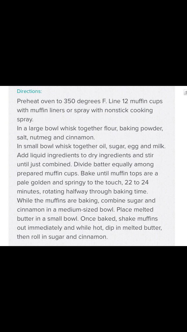 Here Is A Recipie For Cinnamon And Sugar Doughnut Muffins😍😍