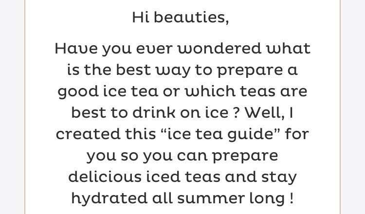 Iced Tea Guide #summervibes